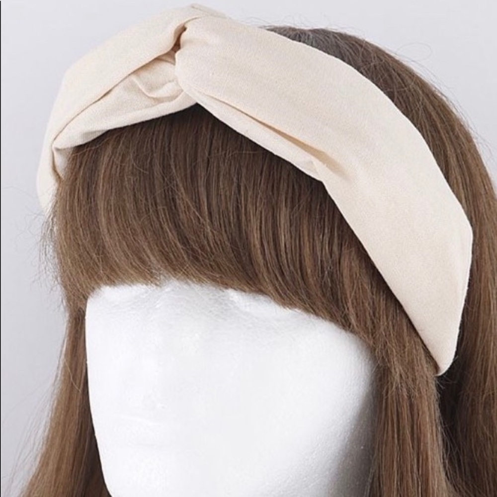 Ivory knotted headband